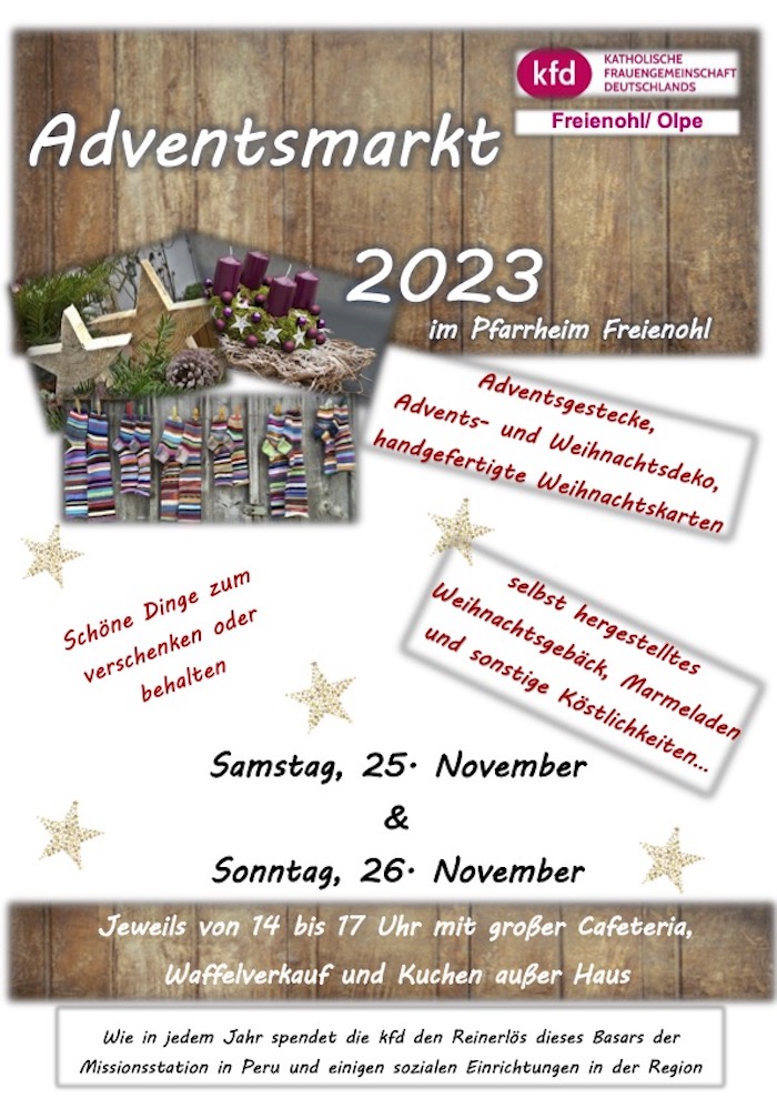 Adventsmarkt 2023 kfd