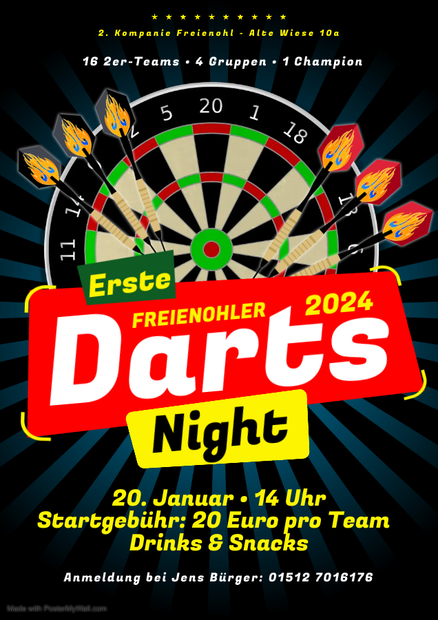 DARTS POSTER Made with PosterMyWall2